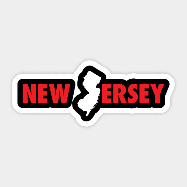 New Jersey "Heavy Metal" parody Sticker by jonsolomon